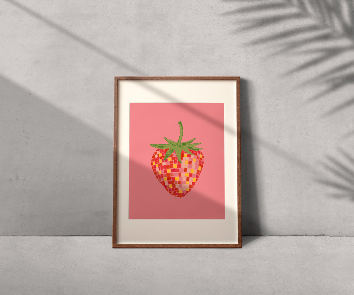 Disco Ball Strawberry
