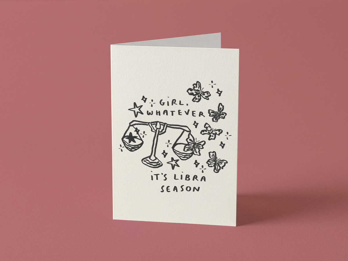 Libra Season Card