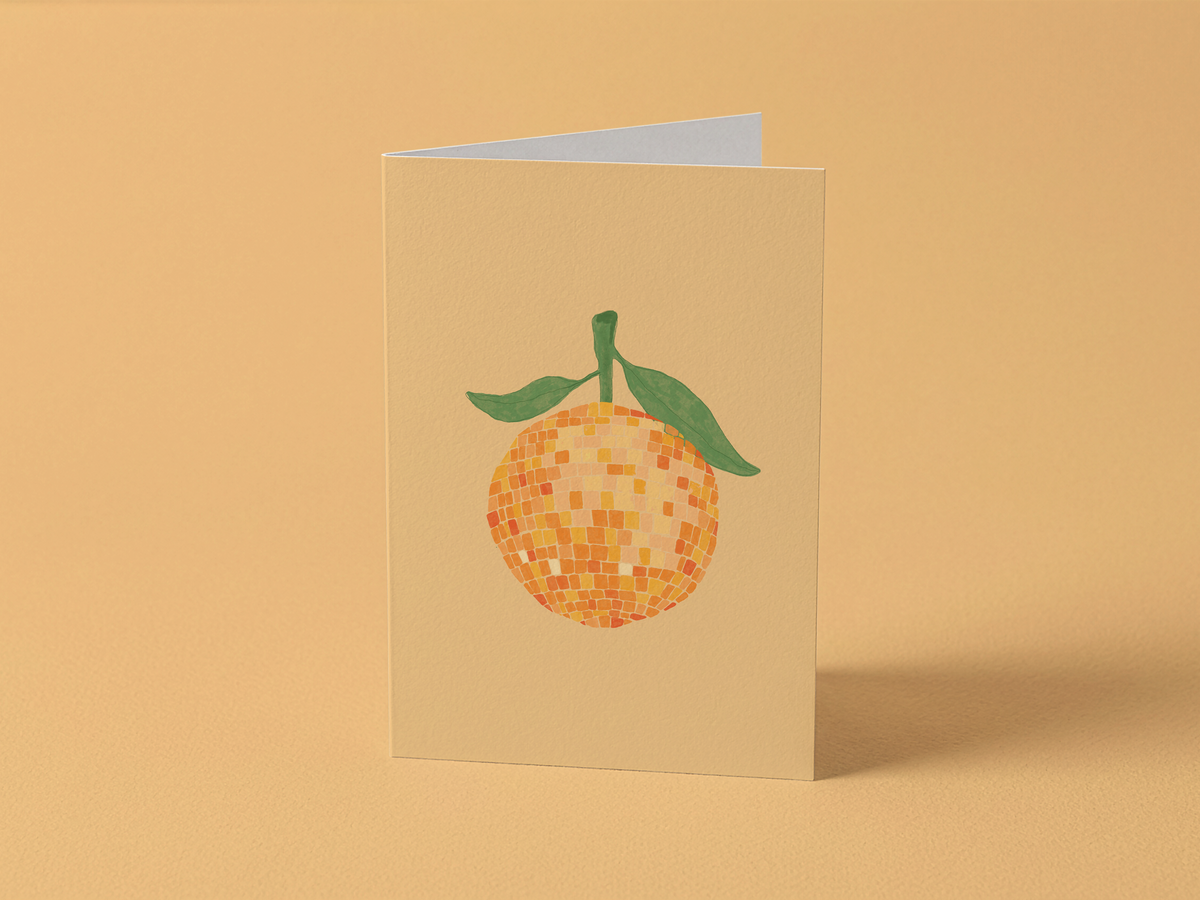 Disco Orange Card