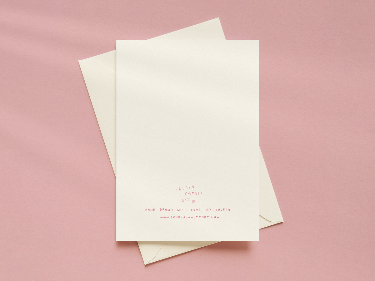 Hot Girls Drink Rose Card