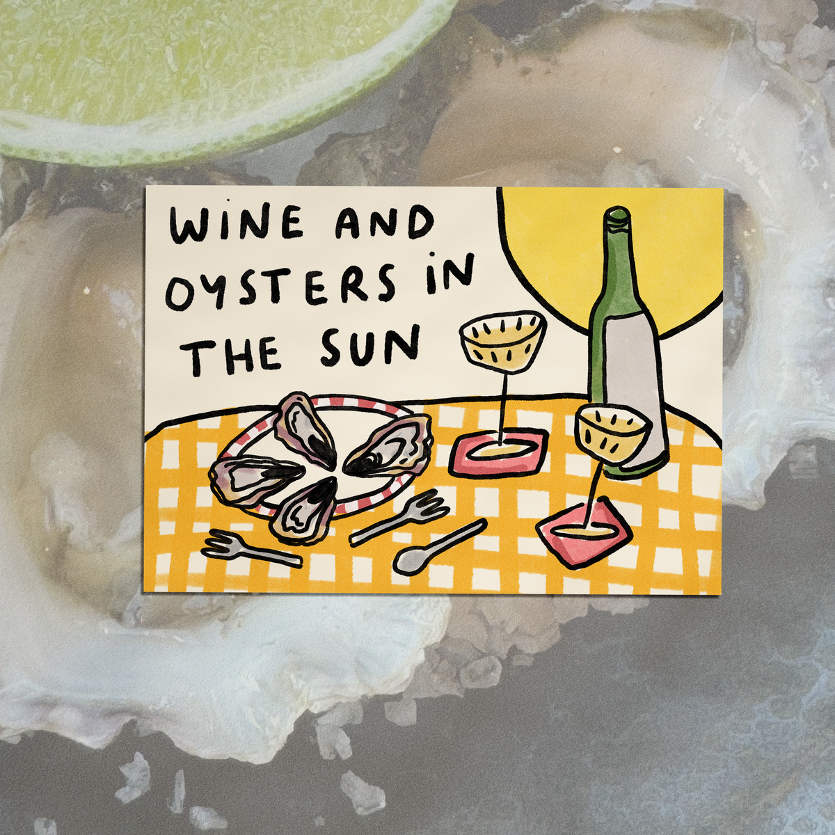 Oysters and Wine In The Sun