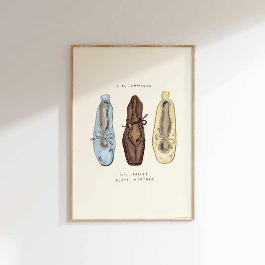 Girl, Whatever. It's Ballet Flats Weather