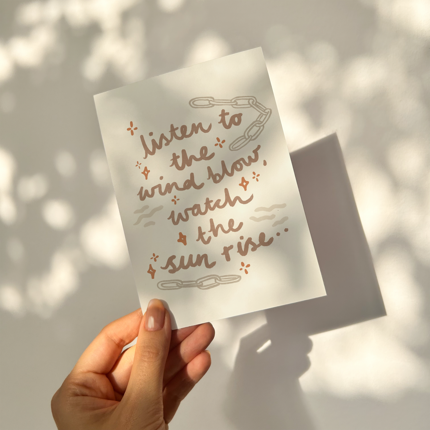 Listen To The Wind Blow, Watch The Sunrise