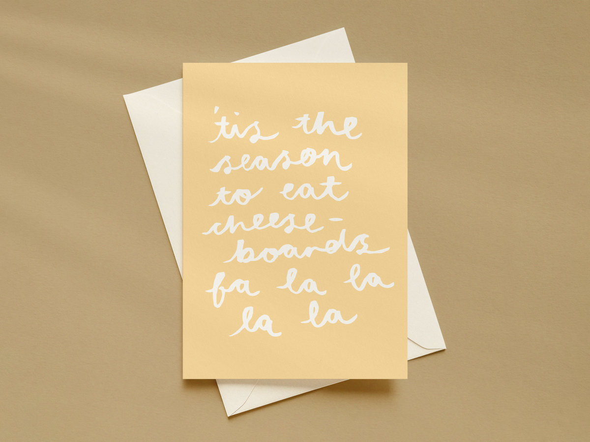 Christmas Card: Tis The Season To Eat Cheeseboards