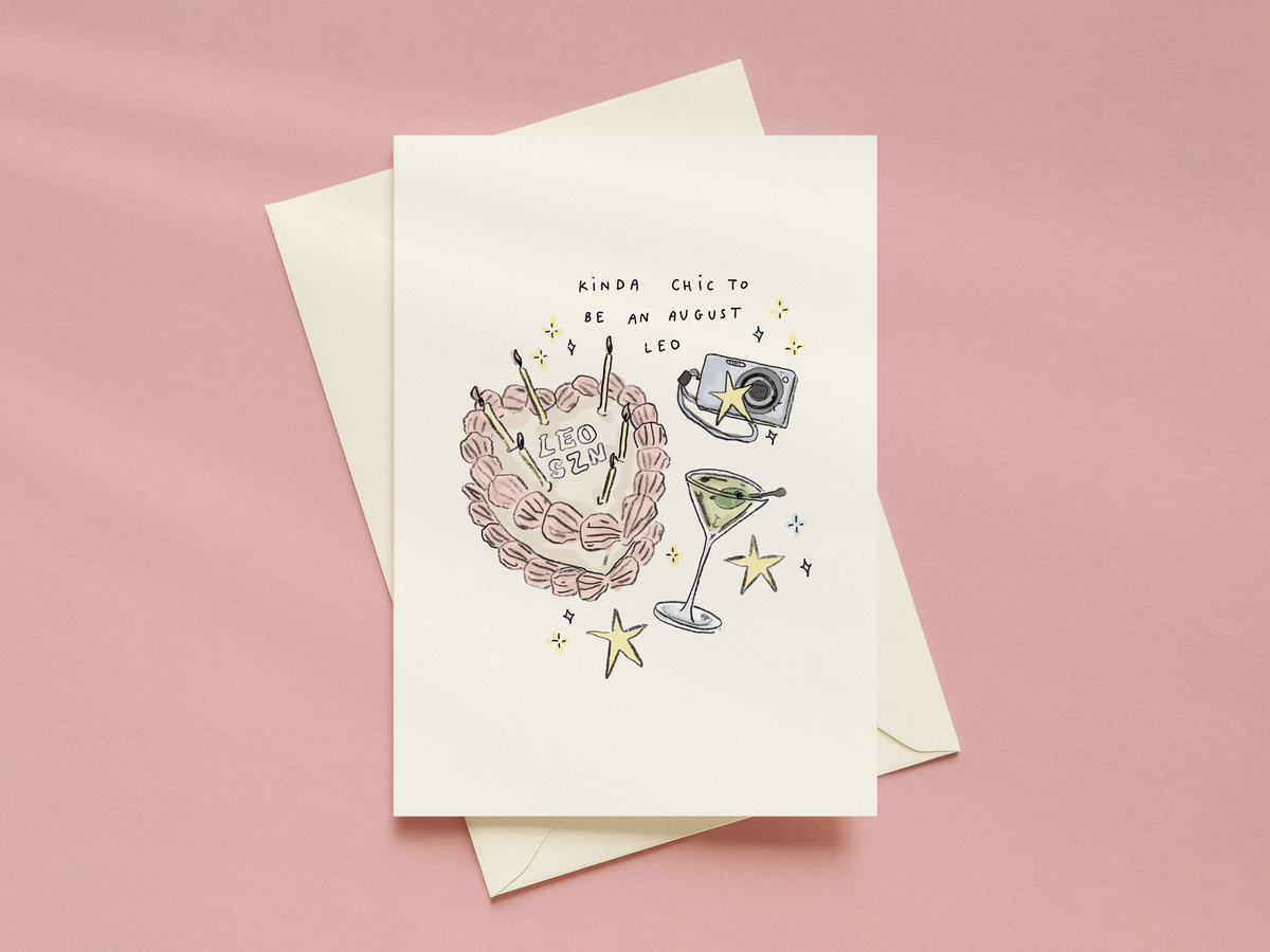 Kinda Chic To Be An August Leo Card
