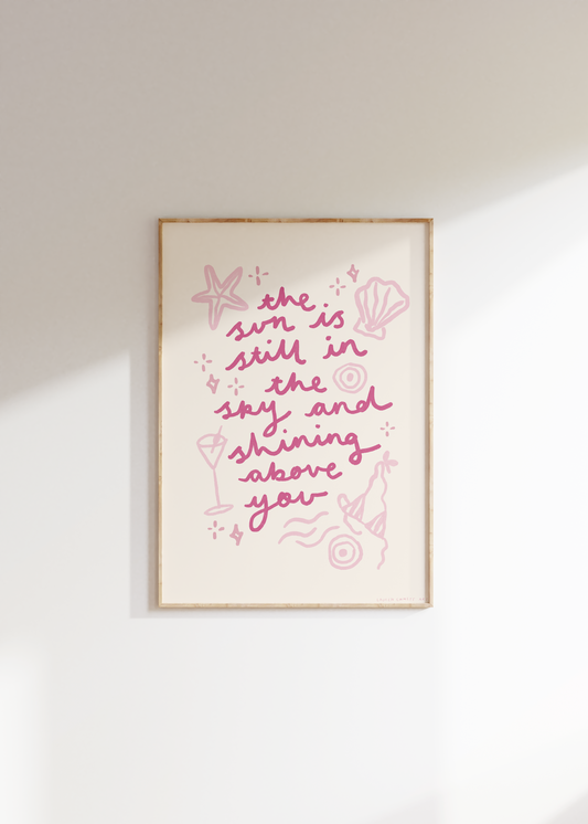 Custom Pink A3 Print