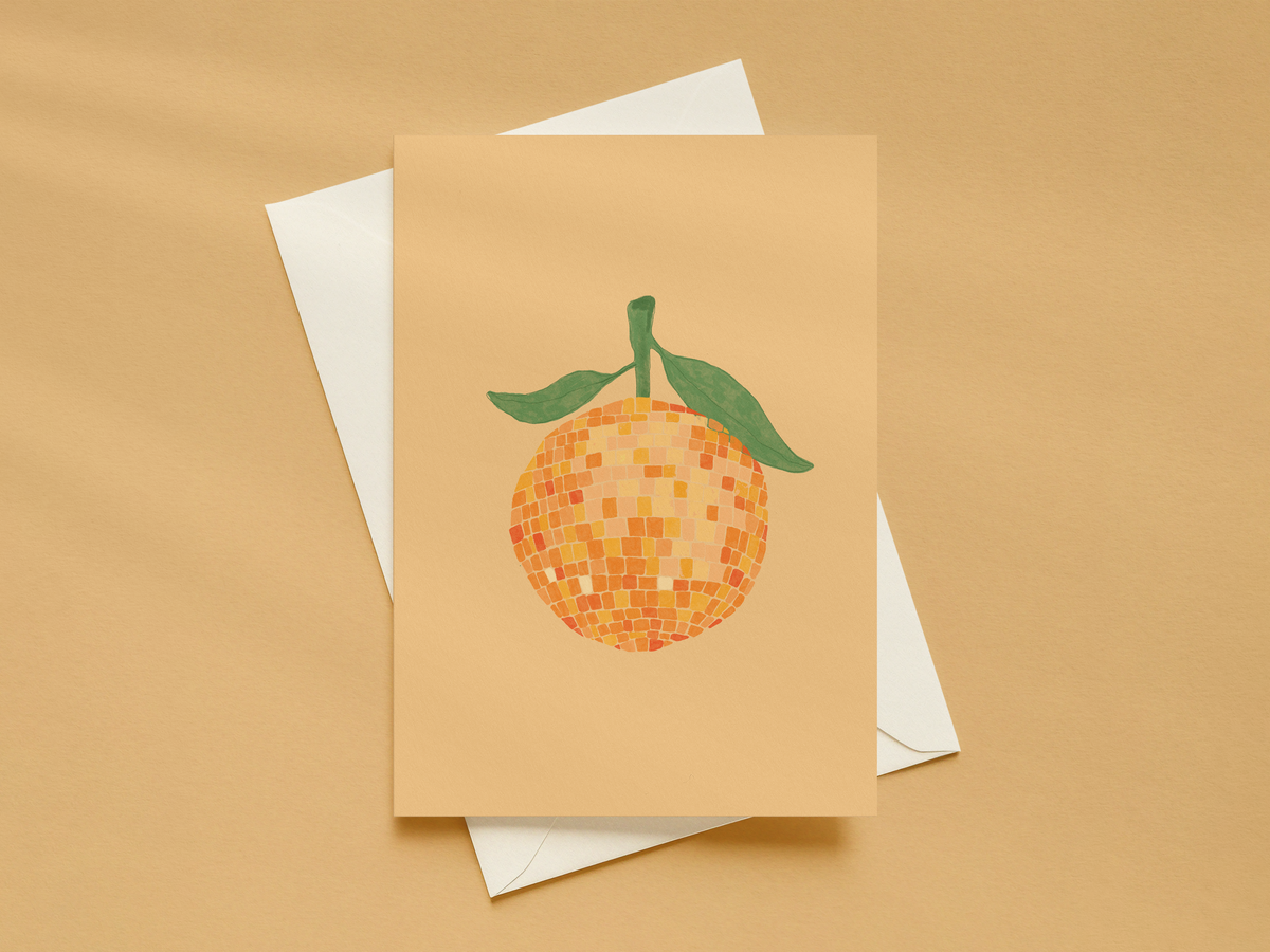 Disco Orange Card