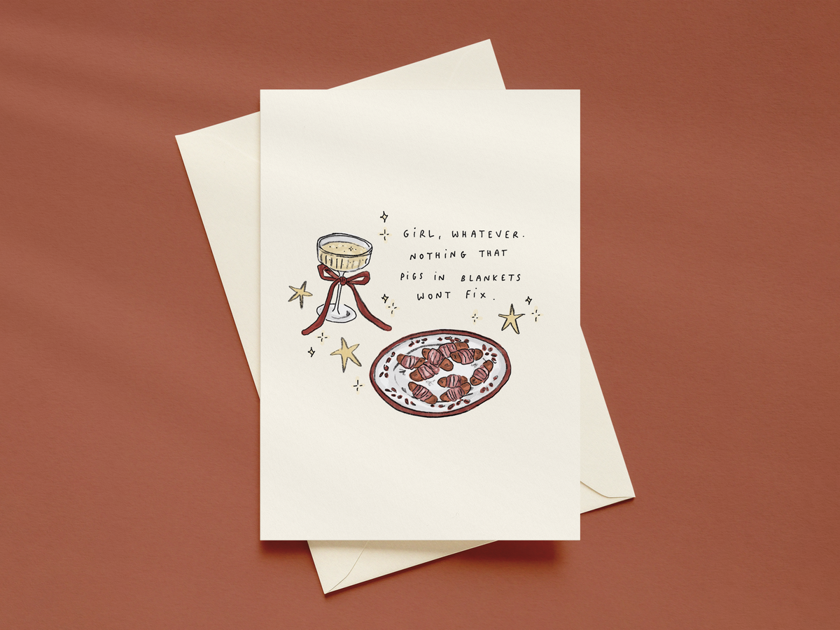 Christmas Card: Nothing Pigs In Blankets Won't Fix