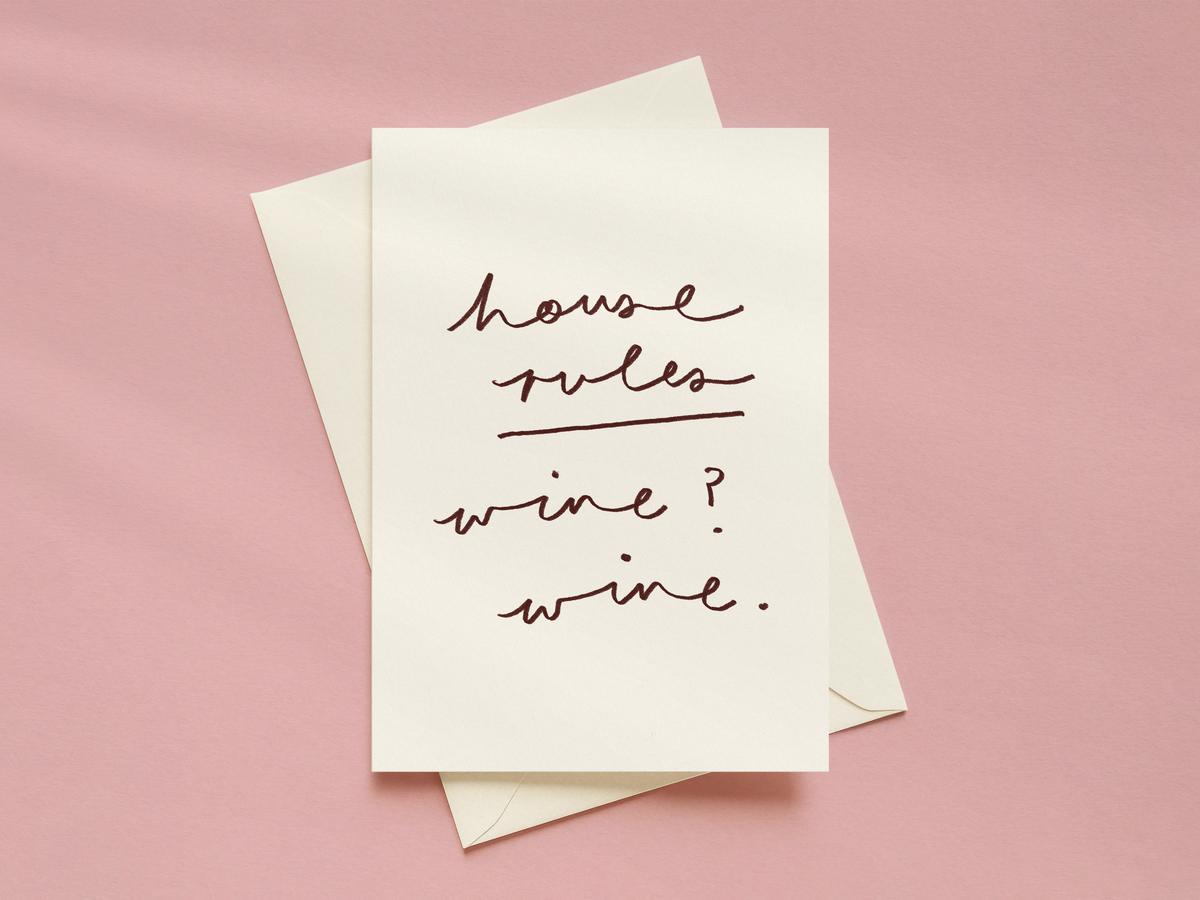 House Rules - Wine? Wine Card