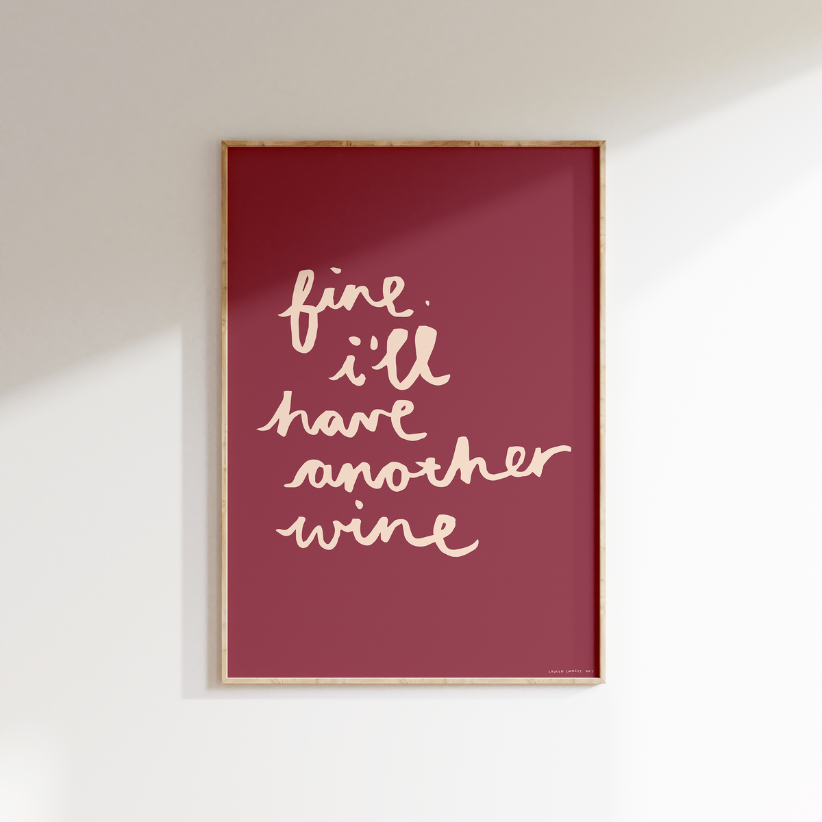 Fine, I'll Have Another Wine